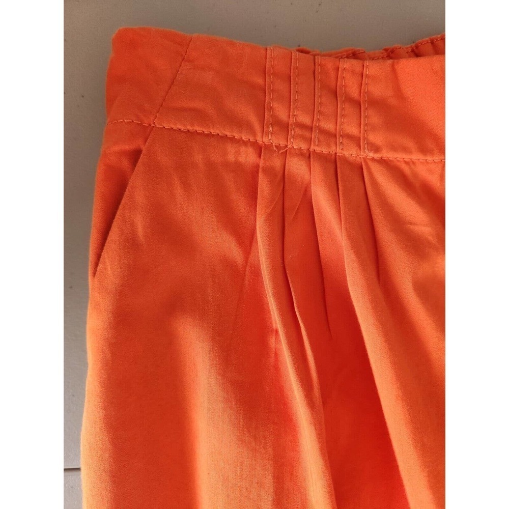 Anthropologie Wide-Leg Pants in Vibrant Orange - Picture 10 of 13